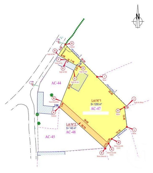 terrain à vendre - 1200.0 m2 - AIRON NOTRE DAME - 62 - NORD-PAS-DE-CALAIS - Century 21 Agence De La Plage